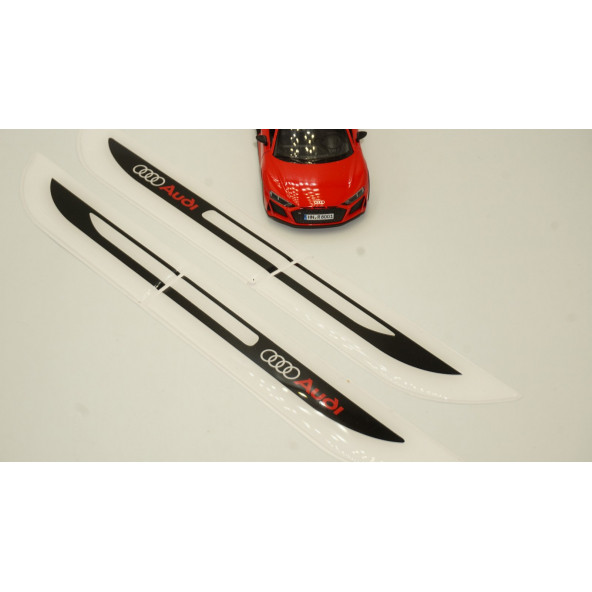 Audi A5 Logo Yan Çamurluk 3M 3D Damla Silikon Yeni Nesil Logo Amblem - Resim 2