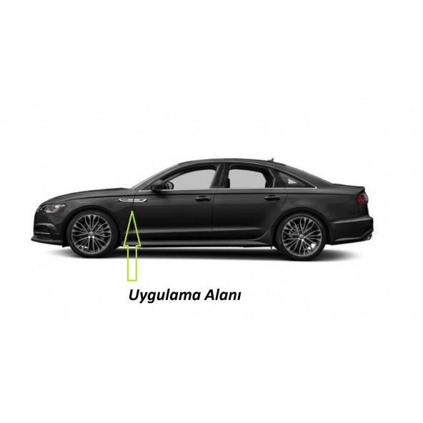 Audi A5 Logo Yan Çamurluk 3M 3D Damla Silikon Yeni Nesil Logo Amblem - Resim 4