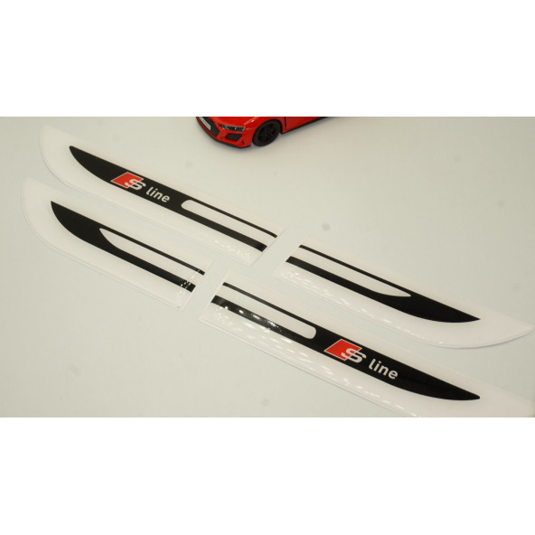 Audi A4 S Line Logo Yan Çamurluk 3M 3D Damla Silikon Yeni Nesil Logo Amblem - Resim 3