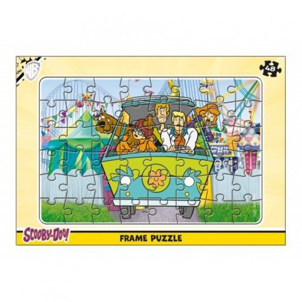 Scooby-Doo 48 Parça Lisanslı Frame Puzzle/Yapboz
