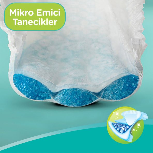 Prima Bebek Bezi Aktif Bebek 3 Beden 6-10 Kg 62 Adet - Resim 6