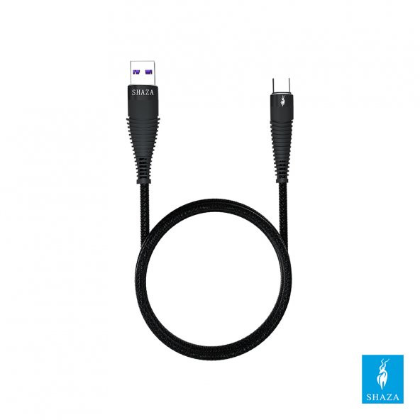 SHAZA USB TYPE-C PD 5A 100 W Örgülü Hızlı Şarj ve Data Kablosu 1 Metre - 4