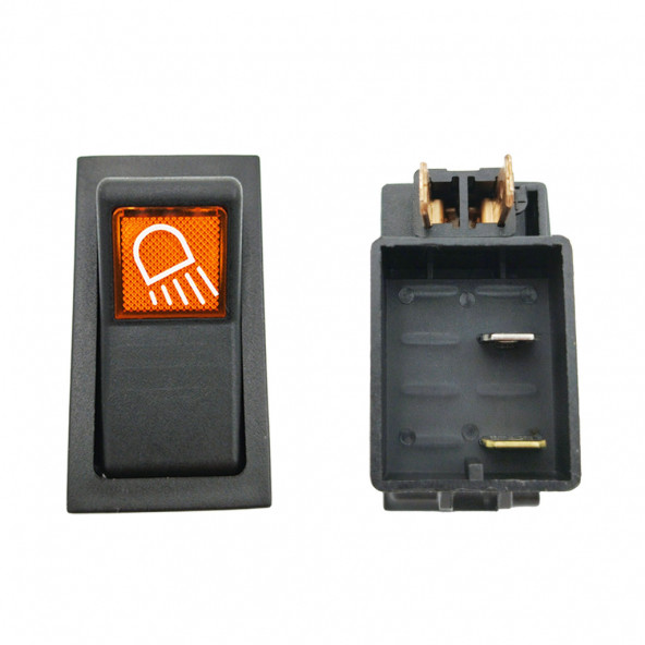 New Holland Traktör TD 110D Arka Çalışma Lamba Düğmesi Anahtarı 2 Pin - Ampullü 12V - 1
