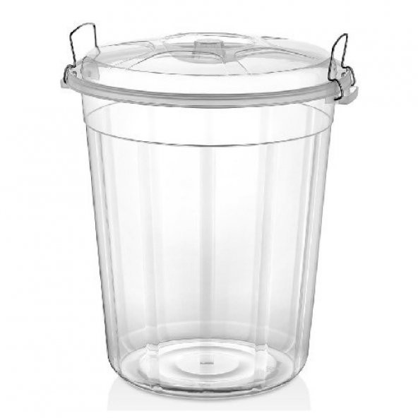 Merdem Kilitli Erzak Kovası Şeffaf 70Lt No:70