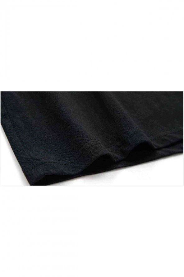 BBS Jant Baskılı Unisex Çocuk Siyah Tshirt - 3