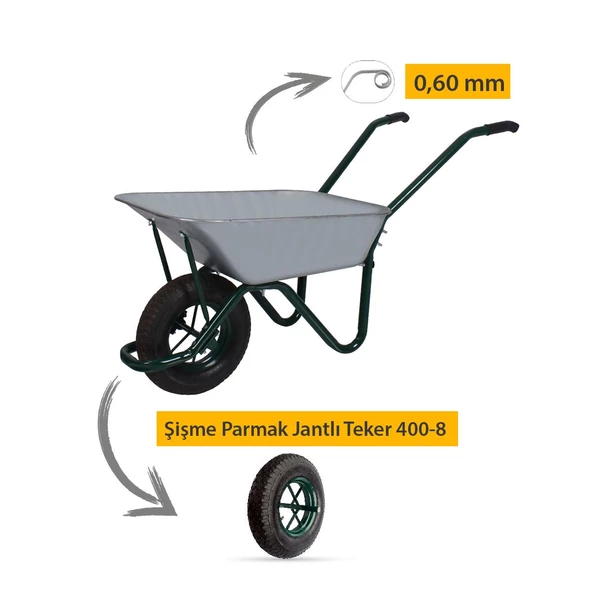 Troyka Afrika Galvanizli Demonte El Arabası 0.60 mm Sac - 3
