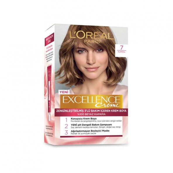 Loreal Excellence Creme Saç Boyası 7 Kumral