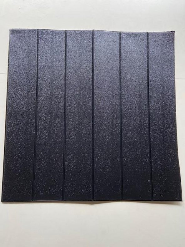 Renkli Duvarlar NW94Siyah Arkası Yapışkanlı Esnek 3D Duvar Kağıdı Paneli 4 Adet - 3