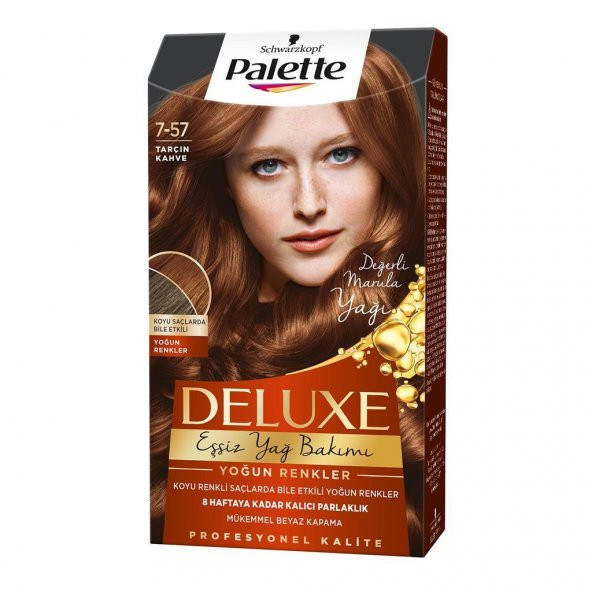 Palette Deluxe Kit Saç Boyası  7-57 Tarçın Kahve