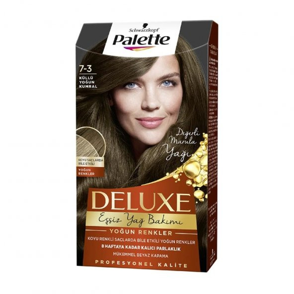 Palette Deluxe Kit Saç Boyası  7-3 Küllü Yoğun Kumral