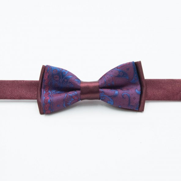 Bordo Mavi Çocuk Papyon