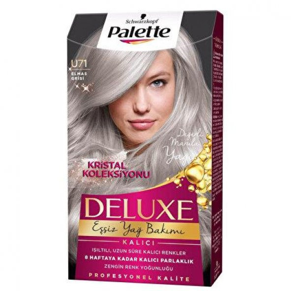 Palette Deluxe Kit Saç Boyası U71 Elmas Grisi