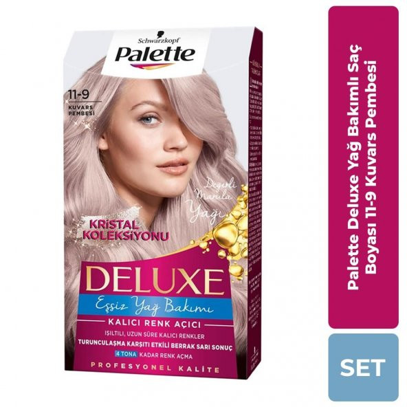 Palette Deluxe Kit Saç Boyası 11-9 Kuvars Pembesi