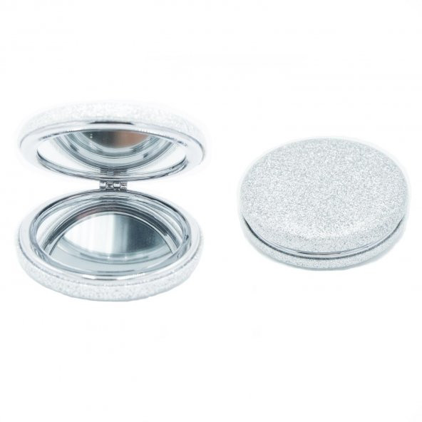 Silver Simli Yuvarlak Cep Aynası