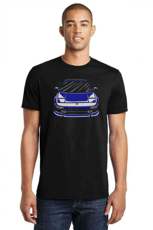 Toyota MR2 Baskılı Siyah Erkek Tshirt