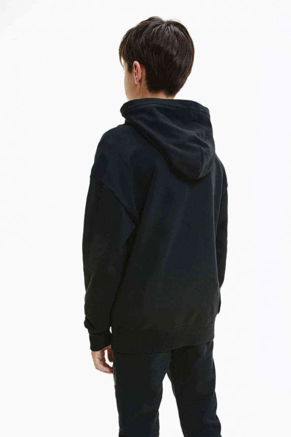 Sasuke Uchiha Curse Mark Baskılı Unisex Çocuk Kapüşonlu Siyah Sweatshirt - 2