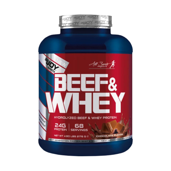 Bigjoy Beef & Whey Protein 2176 gr Çikolata Aroma Kırmızı Et Protein Tozu - 1