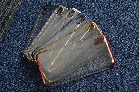 Huawei Y5 2019 Kılıf İnce Köşeleri Renkli Şeffaf Silikon - 8