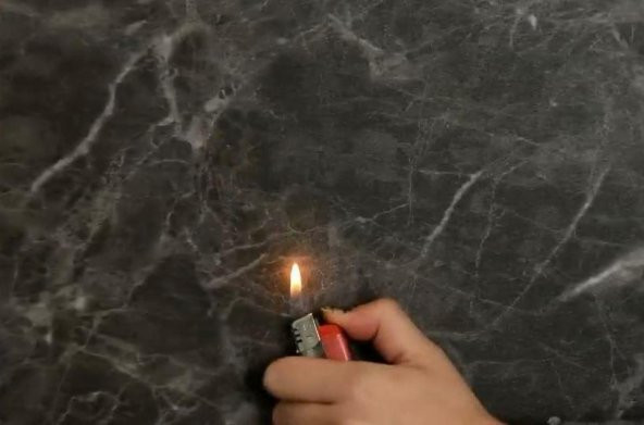 Renkli Duvarlar Yapışkanlı Siyah Mermer Desen 6 Adet Zemin Yer Duvar Döşeme Panel - 5