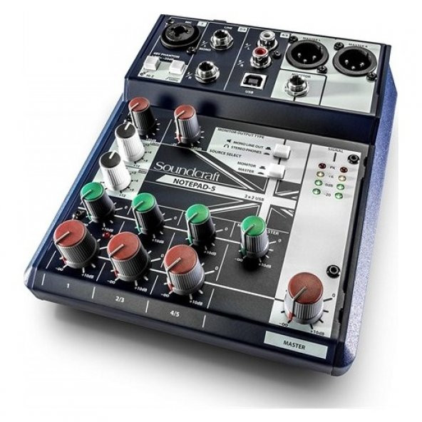 Soundcraft Notepad 5 Channel Desktop Mixer ürün görseli