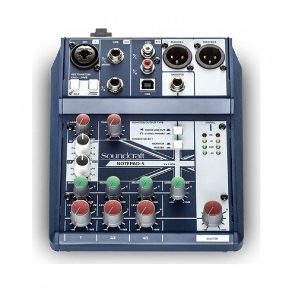Soundcraft Notepad 5 Channel Desktop Mixer - 4