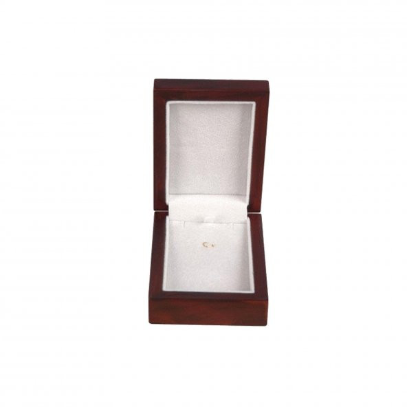 Ahşap Ceviz İçi Kadife Aksesuar ve Kolye Kutusu