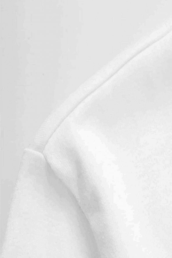 Baykuş Baskılı Beyaz Erkek Tshirt - 2