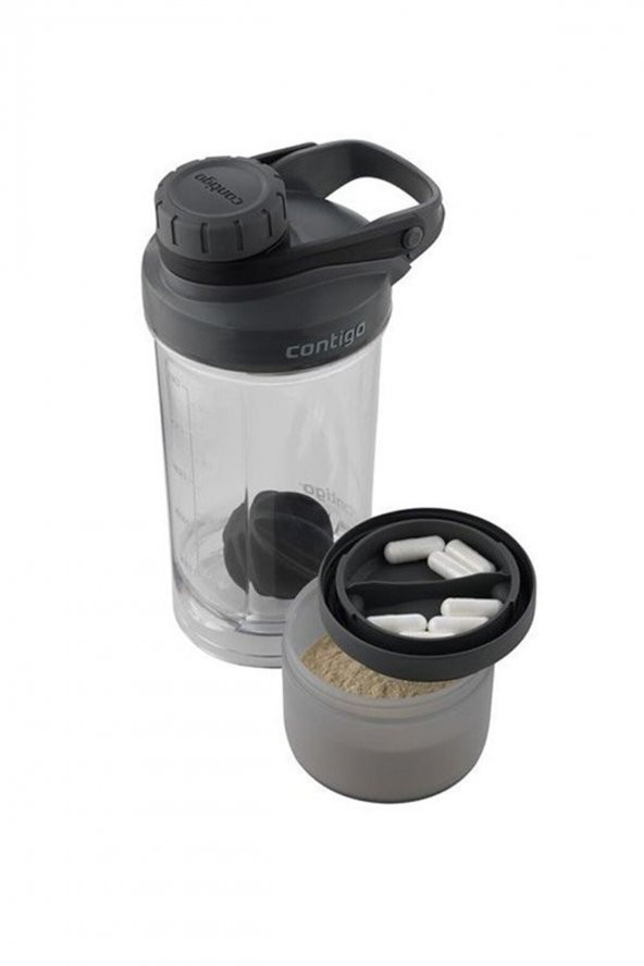 Shake&Go Fit Cont 650 ml Shaker Siyah - 2
