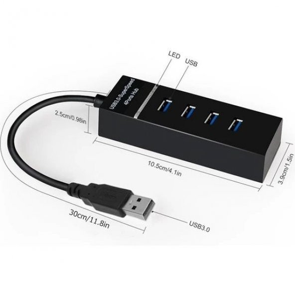 DAYTONA A303 4LÜ USB3.0 SUPER SPEED HUB,5Gbps - 2