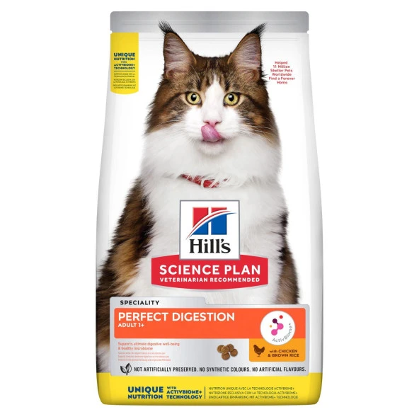 Hills Perfect Digestion Tavuk Etli Yetişkin Kedi Maması 1.5 Kg