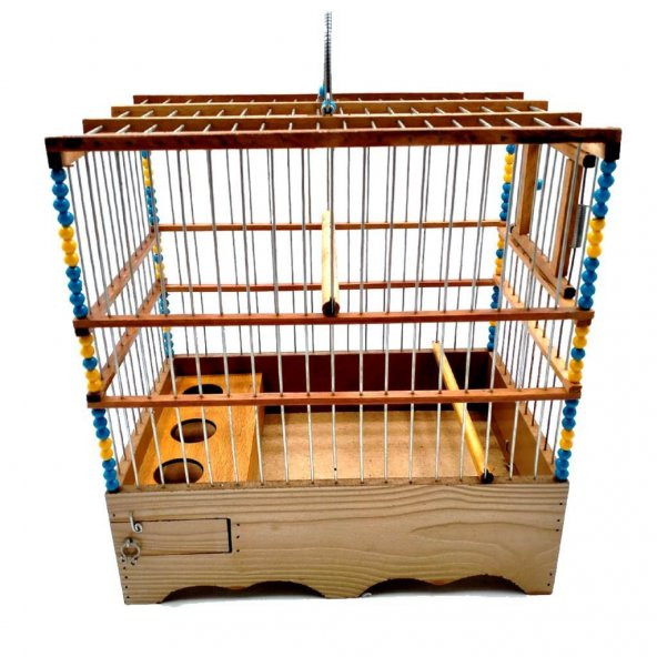ANS El Yapımı Ahşap Kuş Kafesi 19*28*30cm