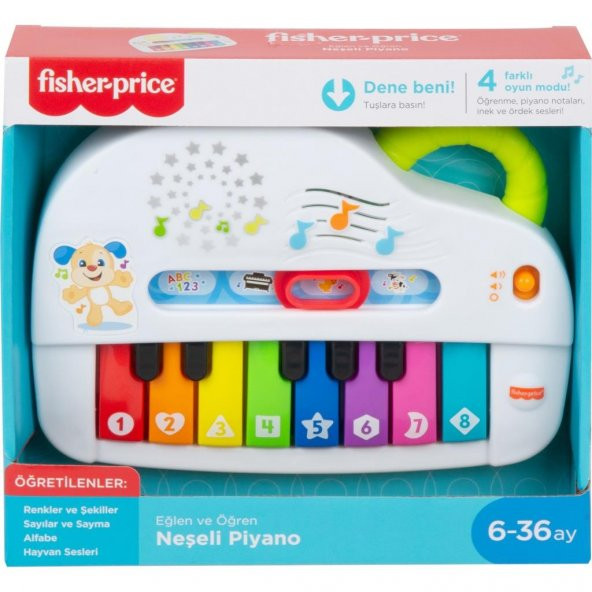 Fisher-Price Eğlen ve Öğren Işıklı ve Eğlenceli Piyano Türkçe GTW20 - 5