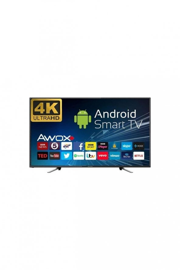 Awox B206500S 4K Ultra HD 65" 165 Ekran Uydu Alıcılı Android Smart LED TV - 2