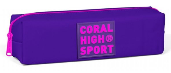 Coral High Sport Tek Bölmeli Mor Kalemlik