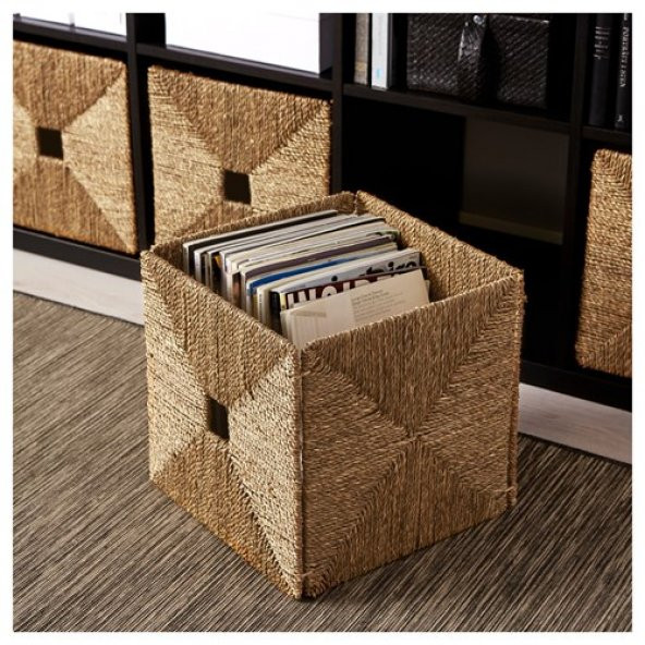 Sepet Kutu Düzenleyici IKEA 32x33x32 cm Hasır Sepet - 4