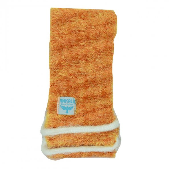 İpli Sırt ve Vücut Yumuşak Banyo Lifi Turuncu-Sarı 56x10 Cm - 2