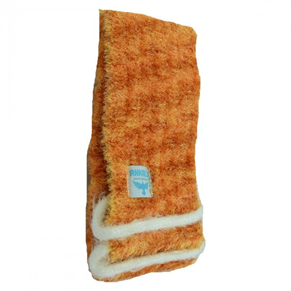 İpli Sırt ve Vücut Yumuşak Banyo Lifi Turuncu-Sarı 56x10 Cm - 3