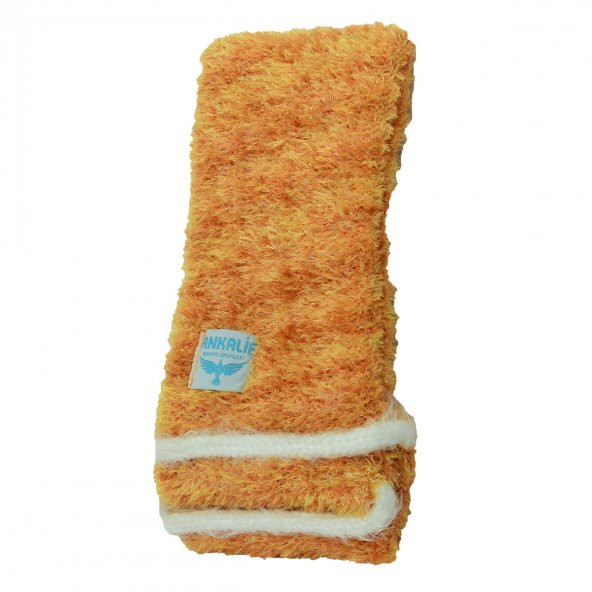 İpli Sırt ve Vücut Yumuşak Banyo Lifi Turuncu-Sarı 56x10 Cm - 4