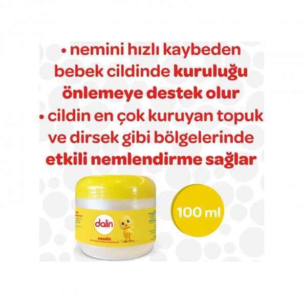 Dalin Nem Kaybına Karşı Formul Vazelin 100 ml - 4