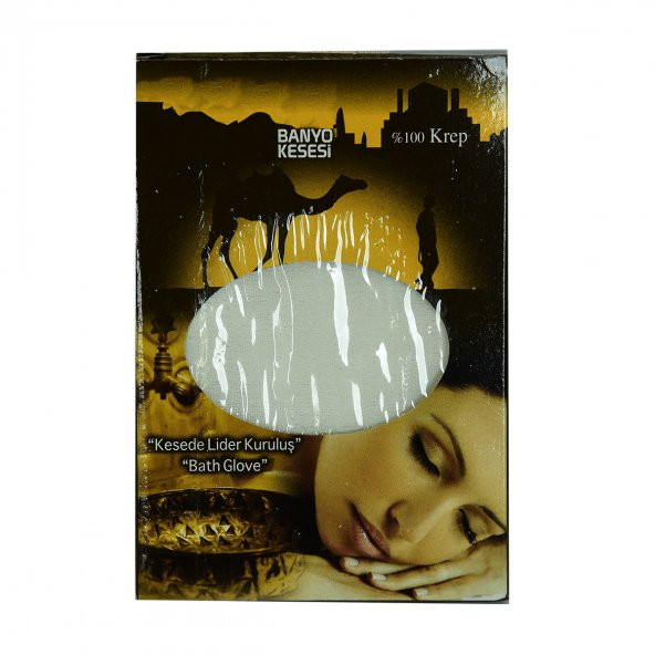 Yüzde 100 Krep Yüz ve Vücut Kesesi Beyaz 17x24 - 4