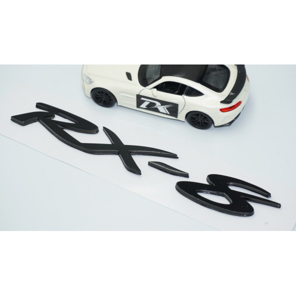 DK Tuning Mazda RX-8 Siyah ABS 3M 3D Bagaj Yazı Logo Arma - Resim 3