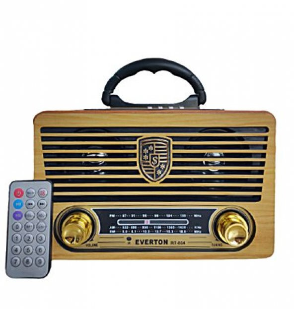 Everton Rt-864bt Usb/sd/fm/bluetooth Destekli Kumandalı Nostaljik Radyo - 2