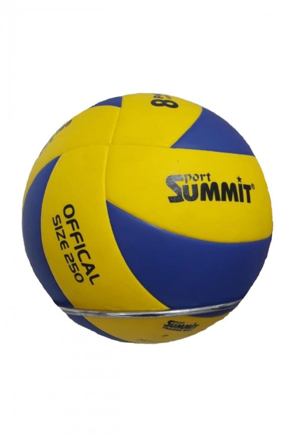 Summit Official Size 250 (8 Panel) 260 Gram Yapıştırma Voleybol Topu Poliüretan 3 Astar