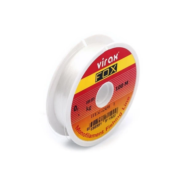 0.50mm VİRAX FOX BEYAZ MAKARA MİSİNA 100m ürün görseli 1