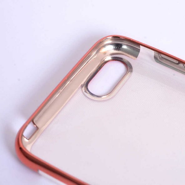 Huawei Y5 2018 Kılıf İnce Köşeleri Renkli Şeffaf Silikon - 4