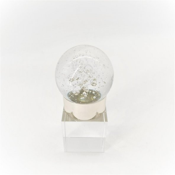 Crearthome Dekoratif Aksesuar Küçük Boy Kristal Küre Gümüş FA59G - 2
