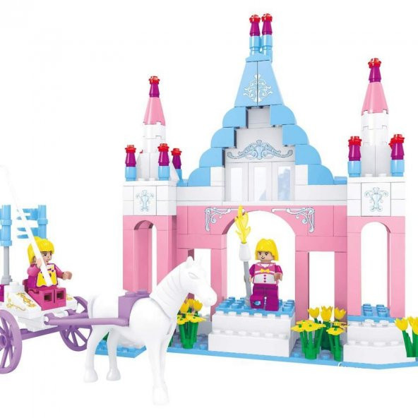 Asya Oyuncak Fairyland Lego Şato ve Arabalı At 245 Parça Yapım Seti 0131-24502 - 4
