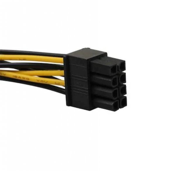 8 Pin Power Kablo 8 Pin to Molex Power PCIE Ekran Kartı Güç Kablo - 3