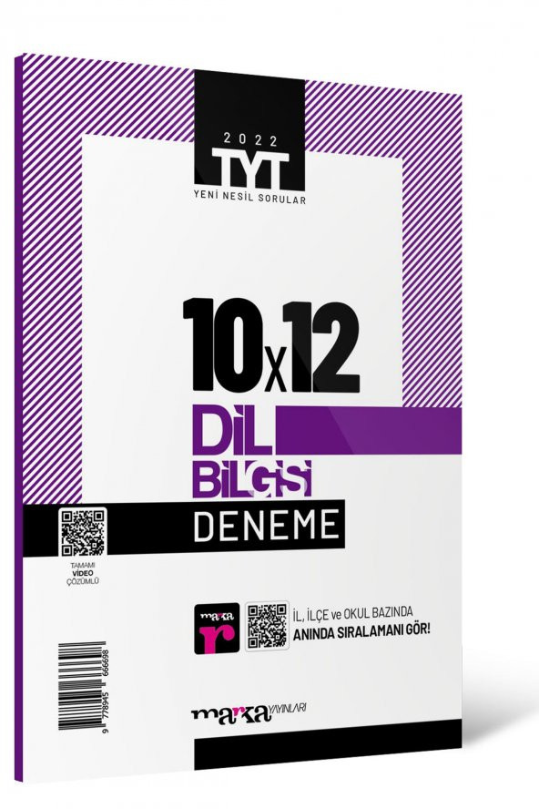 Marka TYT Dil Bilgisi Tamamı Video Çözümlü 10 Deneme - 1