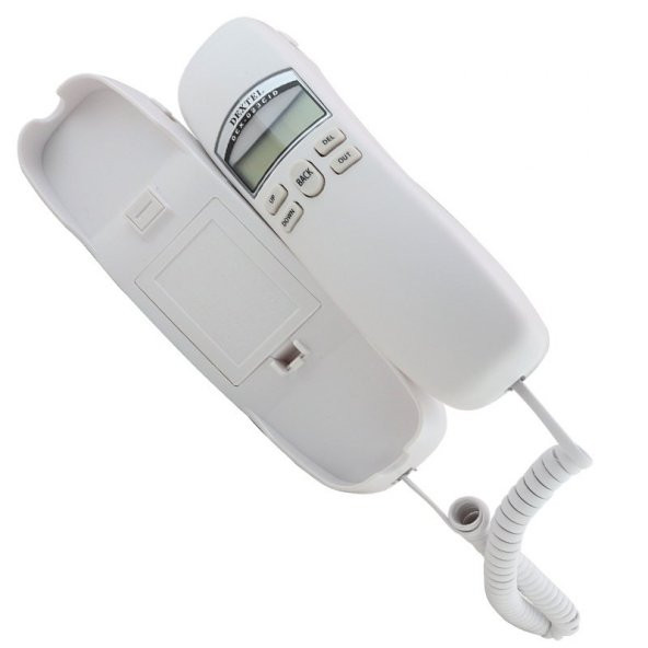 DEXTEL DEX-023CID DUVAR TİPİ KABLOLU EKRANLI TELEFON (SİYAH * BEYAZ) - 2